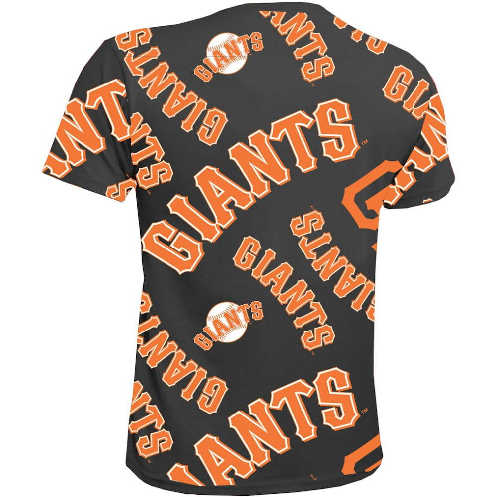 San Francisco Giants Stitches Youth Allover Team T-Shirt Black