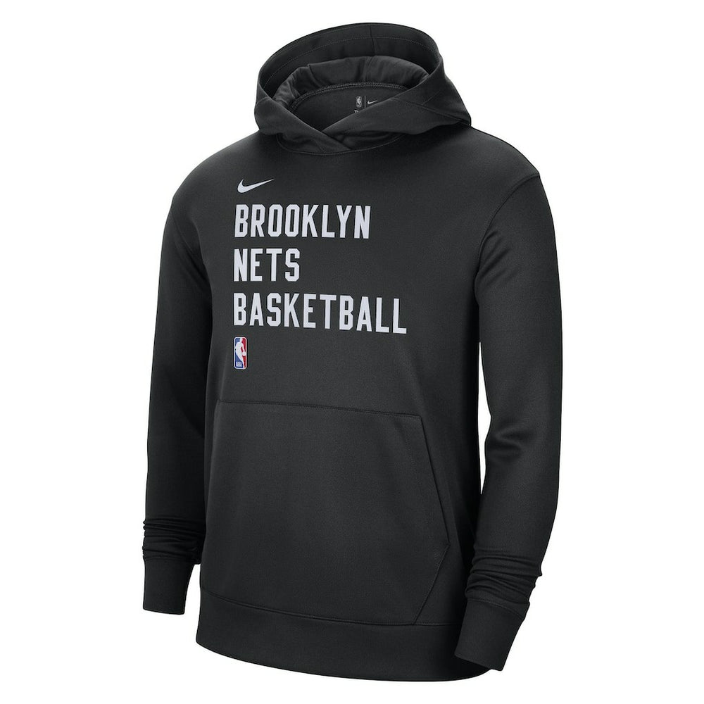Brooklyn Nets Unisex 2023/24 Performance Spotlight On-Court Practice Pullover Hoodie - Black shop