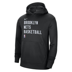 Brooklyn Nets Unisex 2023/24 Performance Spotlight On-Court Practice Pullover Hoodie - Black shop