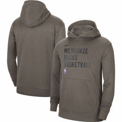 Milwaukee Bucks Unisex 2023/24 Performance Spotlight On-Court Practice Pullover Hoodie - Olive online