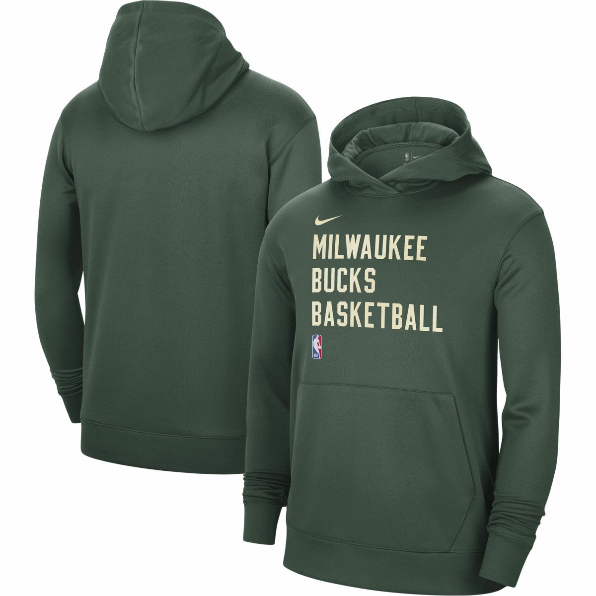Milwaukee Bucks Unisex 2023/24 Performance Spotlight On-Court Practice Pullover Hoodie - Hunter Green on sale