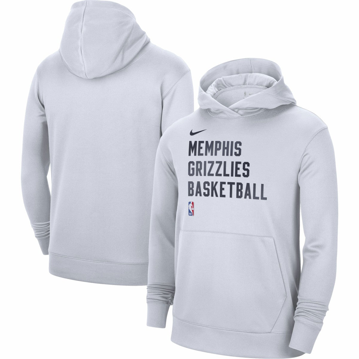 Memphis Grizzlies Unisex 2023/24 Performance Spotlight On-Court Practice Pullover Hoodie - White discount