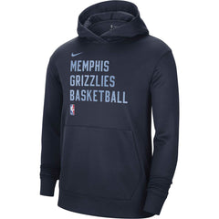 Memphis Grizzlies Unisex 2023/24 Performance Spotlight On-Court Practice Pullover Hoodie - Navy outlet