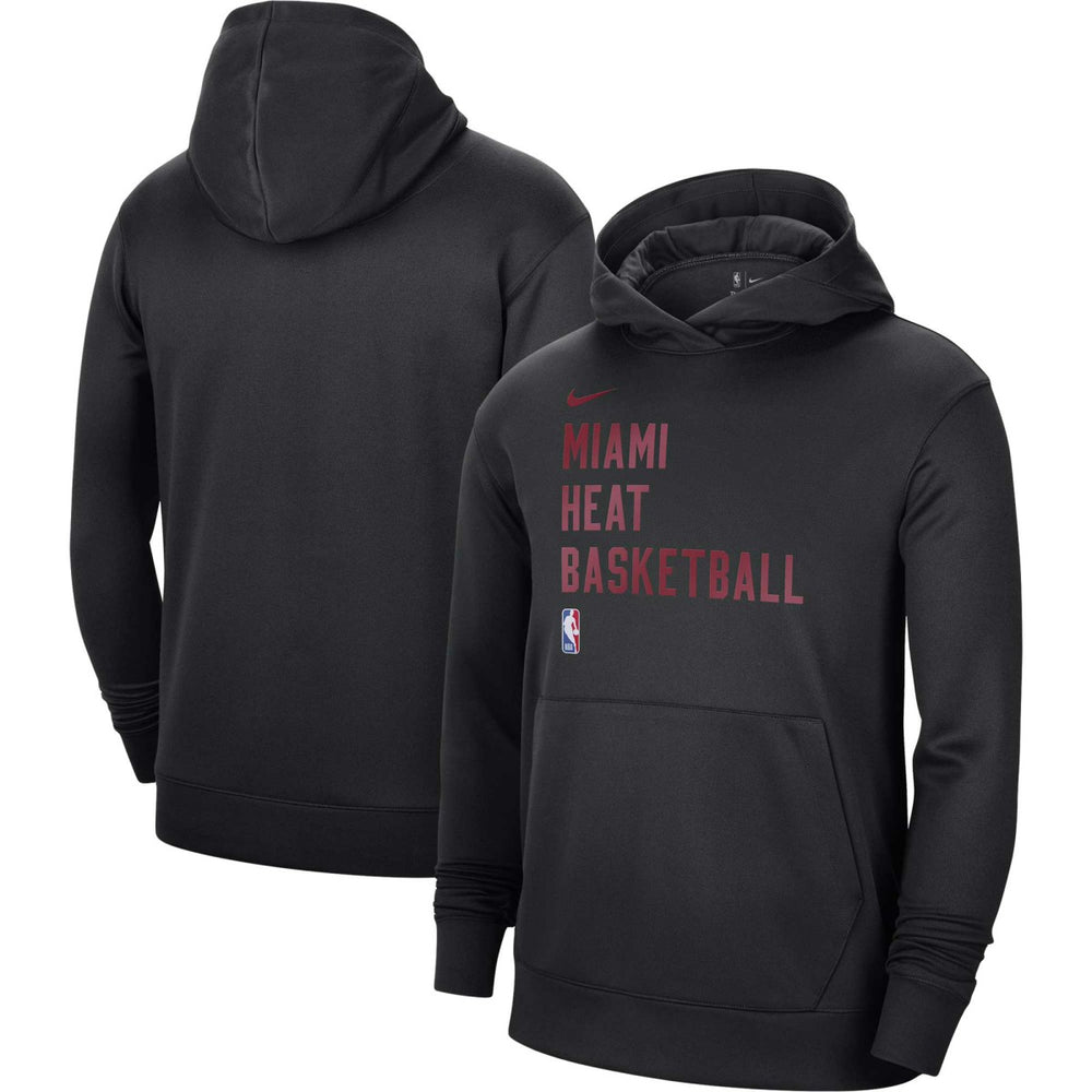 Miami Heat Unisex 2023/24 Performance Spotlight On-Court Practice Pullover Hoodie - Black outlet