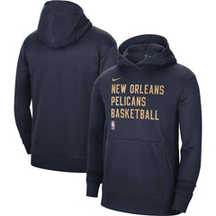 New Orleans Pelicans Unisex 2023/24 Performance Spotlight On-Court Practice Pullover Hoodie - Navy sale