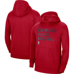 New Orleans Pelicans Unisex 2023/24 Performance Spotlight On-Court Practice Pullover Hoodie - Red sale