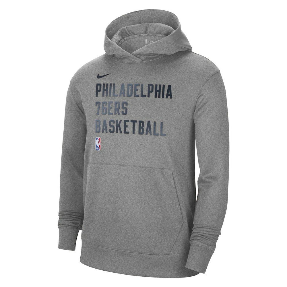 Philadelphia 76ers Unisex 2023/24 Performance Spotlight On-Court Practice Pullover Hoodie - Heather Gray sale