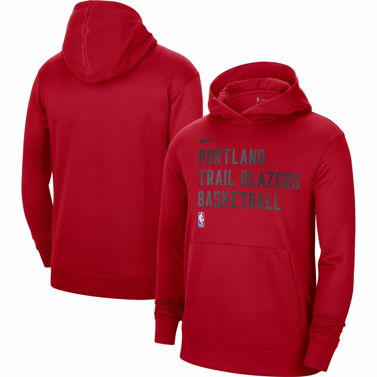 Portland Trail Blazers Unisex 2023/24 Performance Spotlight On-Court Practice Pullover Hoodie - Red for sale