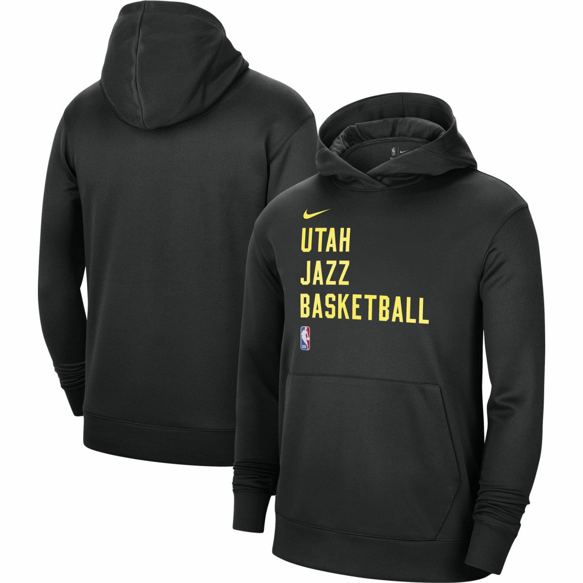 Utah Jazz Unisex 2023/24 Performance Spotlight On-Court Practice Pullover Hoodie - Black discount