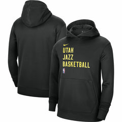 Utah Jazz Unisex 2023/24 Performance Spotlight On-Court Practice Pullover Hoodie - Black discount