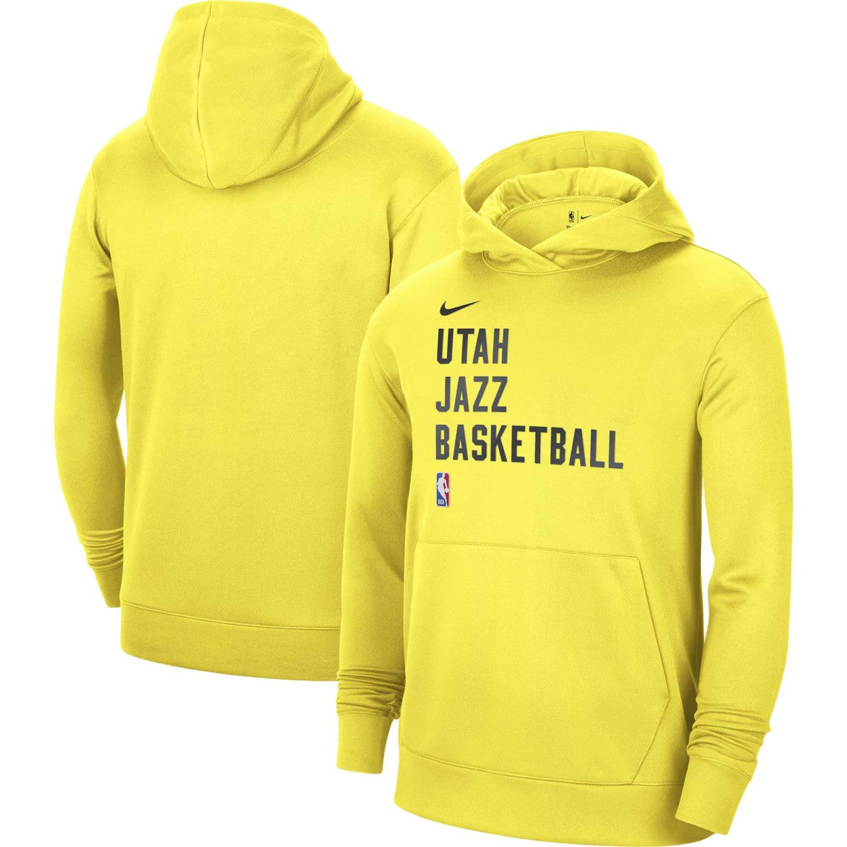 Utah Jazz Unisex 2023/24 Performance Spotlight On-Court Practice Pullover Hoodie - Yellow outlet