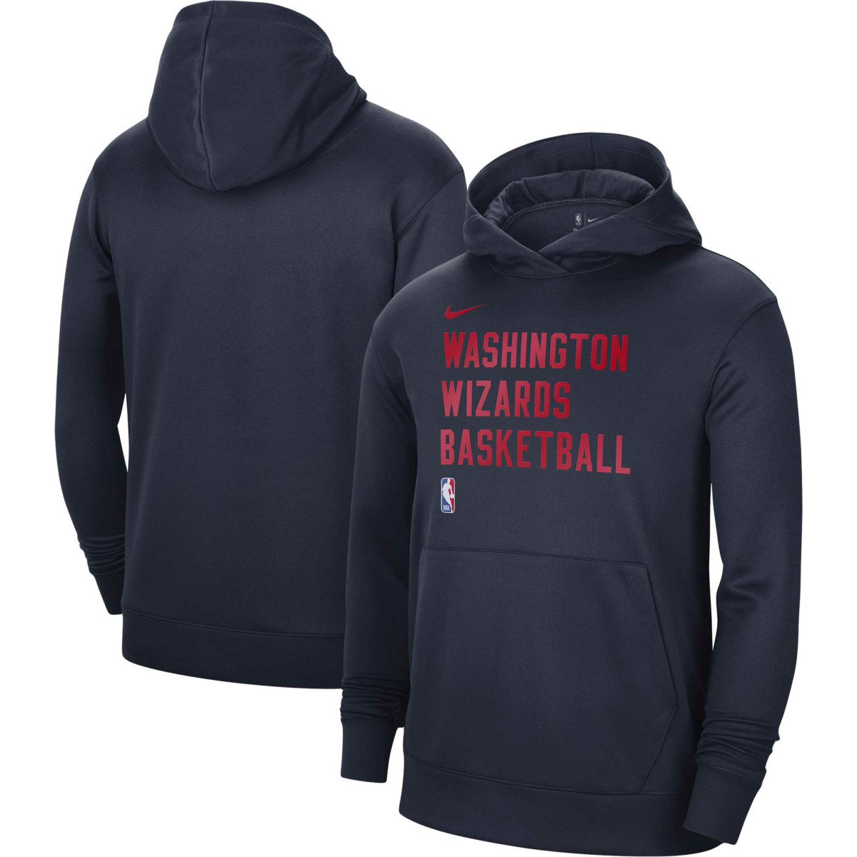 Washington Wizards Unisex 2023/24 Performance Spotlight On-Court Practice Pullover Hoodie - Navy shop