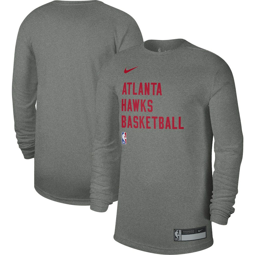 Atlanta Hawks Unisex 2023/24 Legend On-Court Practice Performance Long Sleeve T-Shirt - Heather Gray on sale