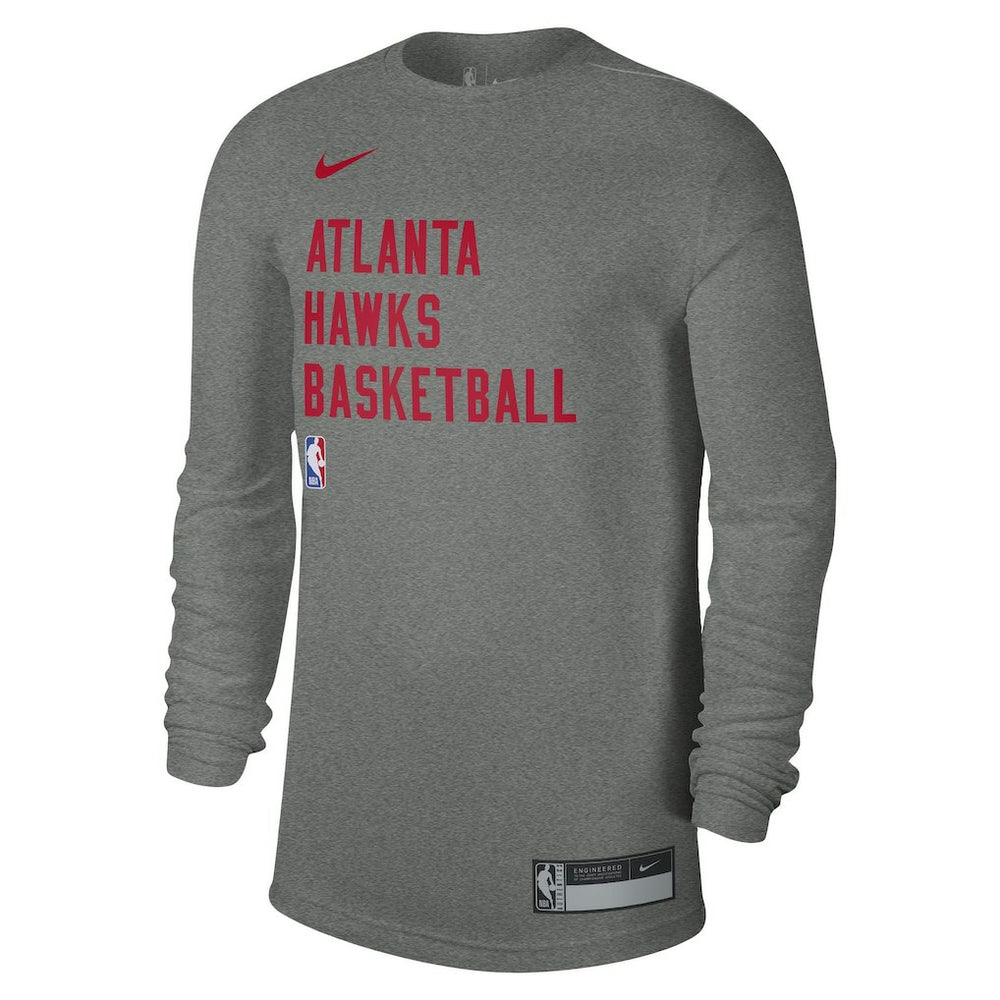 Atlanta Hawks Unisex 2023/24 Legend On-Court Practice Performance Long Sleeve T-Shirt - Heather Gray on sale