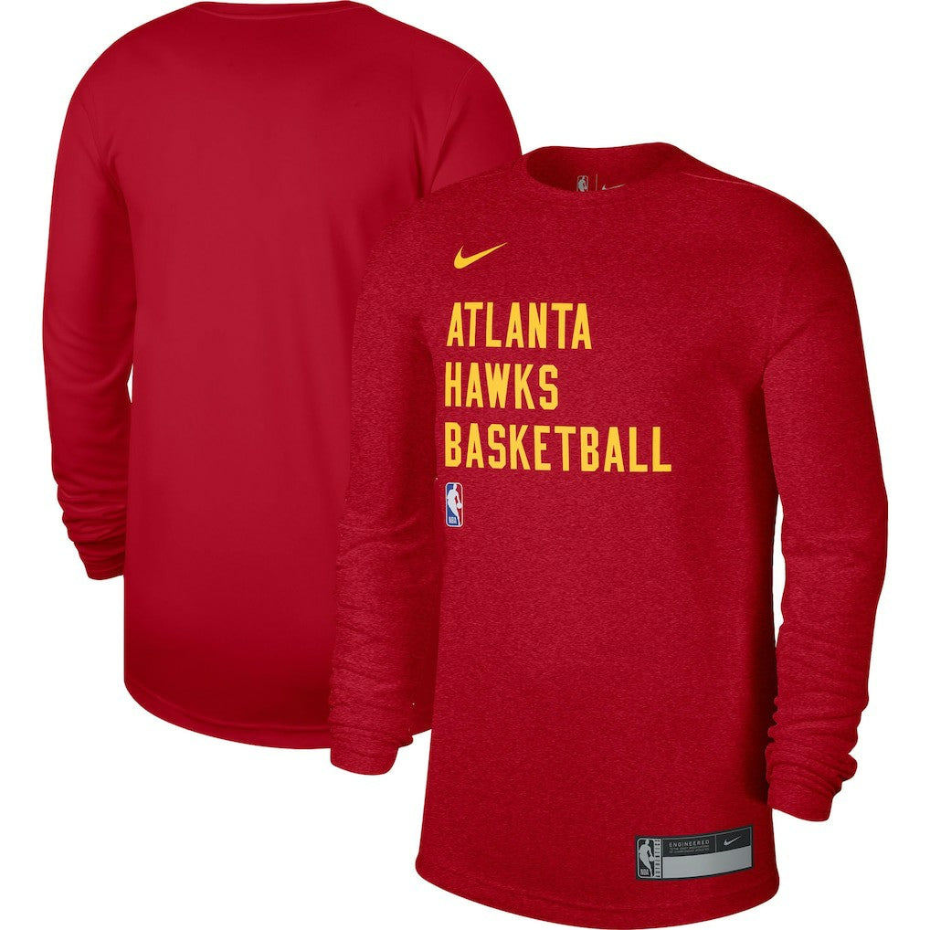 Atlanta Hawks Unisex 2023/24 Legend On-Court Practice Long Sleeve T-Shirt - Red discount