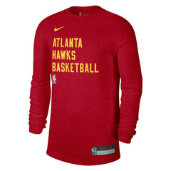 Atlanta Hawks Unisex 2023/24 Legend On-Court Practice Long Sleeve T-Shirt - Red discount