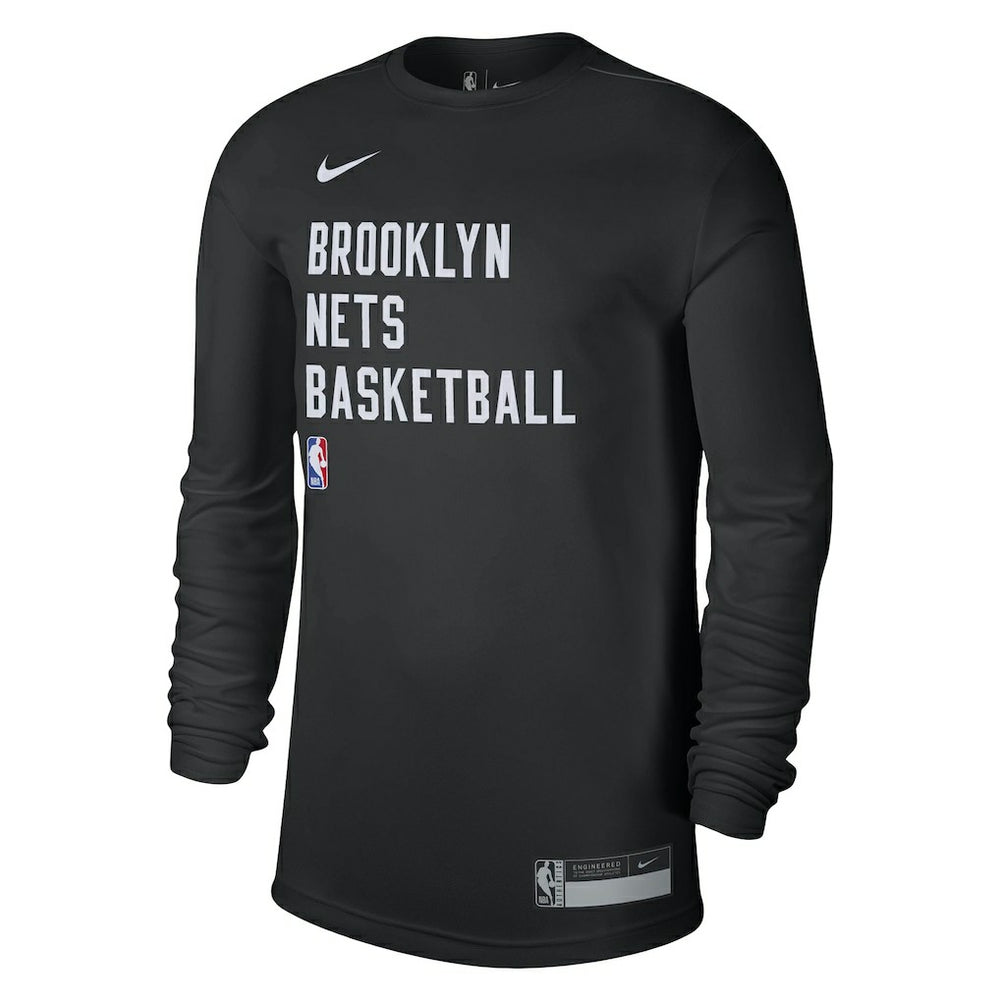 Brooklyn Nets Unisex 2023/24 Legend On-Court Practice Long Sleeve T-Shirt - Black shop