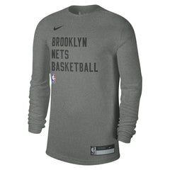 Brooklyn Nets Unisex 2023/24 Legend On-Court Practice Long Sleeve T-Shirt - Heather Gray on sale