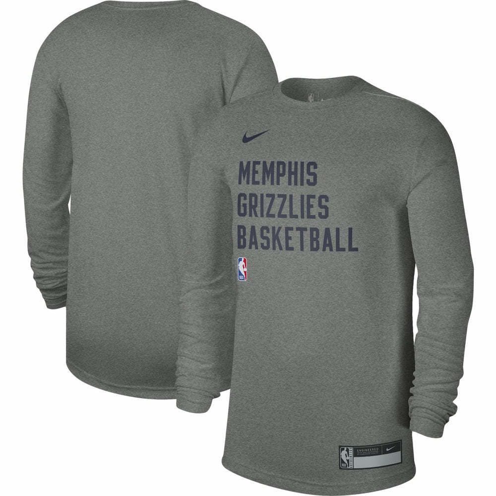 Memphis Grizzlies Unisex 2023/24 Legend On-Court Practice Long Sleeve T-Shirt - Heather Gray sale