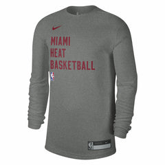 Miami Heat Unisex 2023/24 Legend On-Court Practice Long Sleeve T-Shirt - Heather Gray online