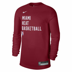 Miami Heat Unisex 2023/24 Legend On-Court Practice Long Sleeve T-Shirt - Red online