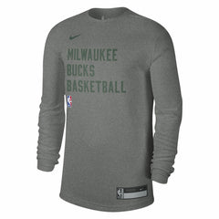 Milwaukee Bucks Unisex 2023/24 Legend On-Court Practice Long Sleeve T-Shirt - Heather Gray shop