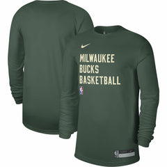 Milwaukee Bucks Unisex 2023/24 Legend On-Court Practice Long Sleeve T-Shirt - Hunter Green on sale