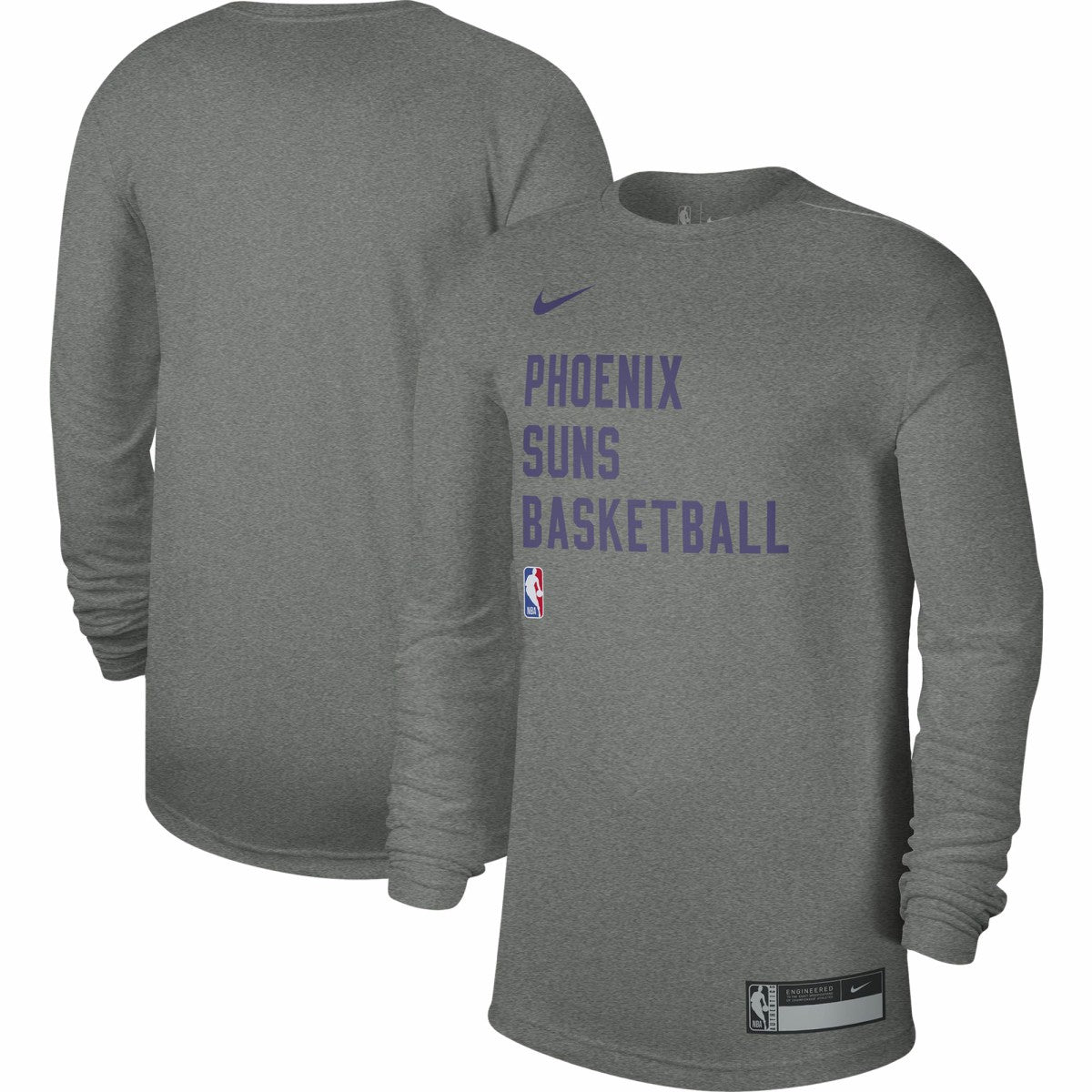 Phoenix Suns Unisex 2023/24 Legend On-Court Practice Long Sleeve T-Shirt - Heather Gray sale