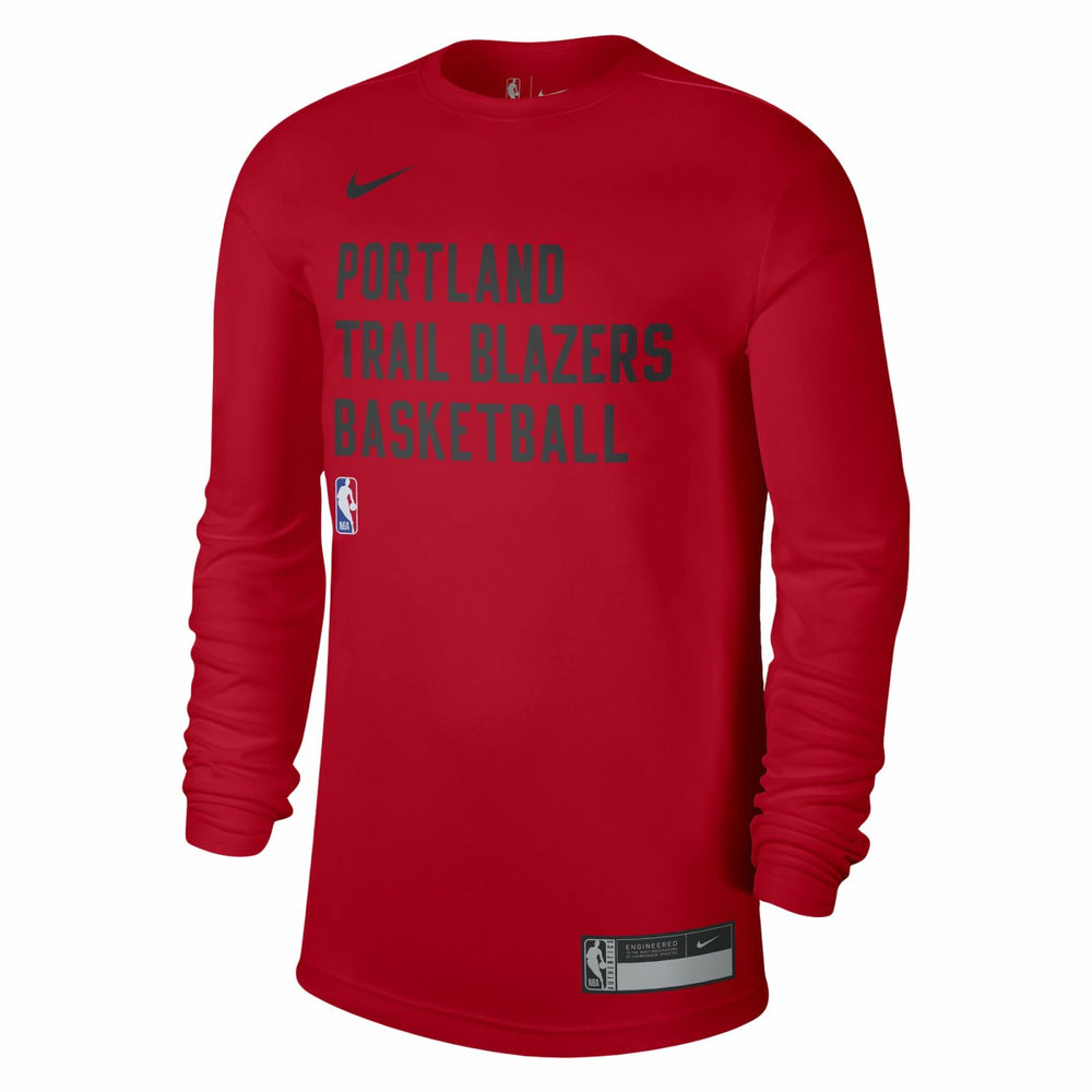 Portland Trail Blazers Unisex 2023/24 Legend On-Court Practice Long Sleeve T-Shirt - Red discount