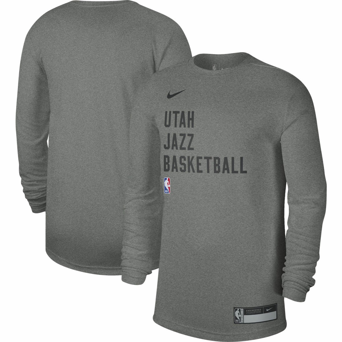 Utah Jazz Unisex 2023/24 Legend On-Court Practice Long Sleeve T-Shirt - Heather Gray online