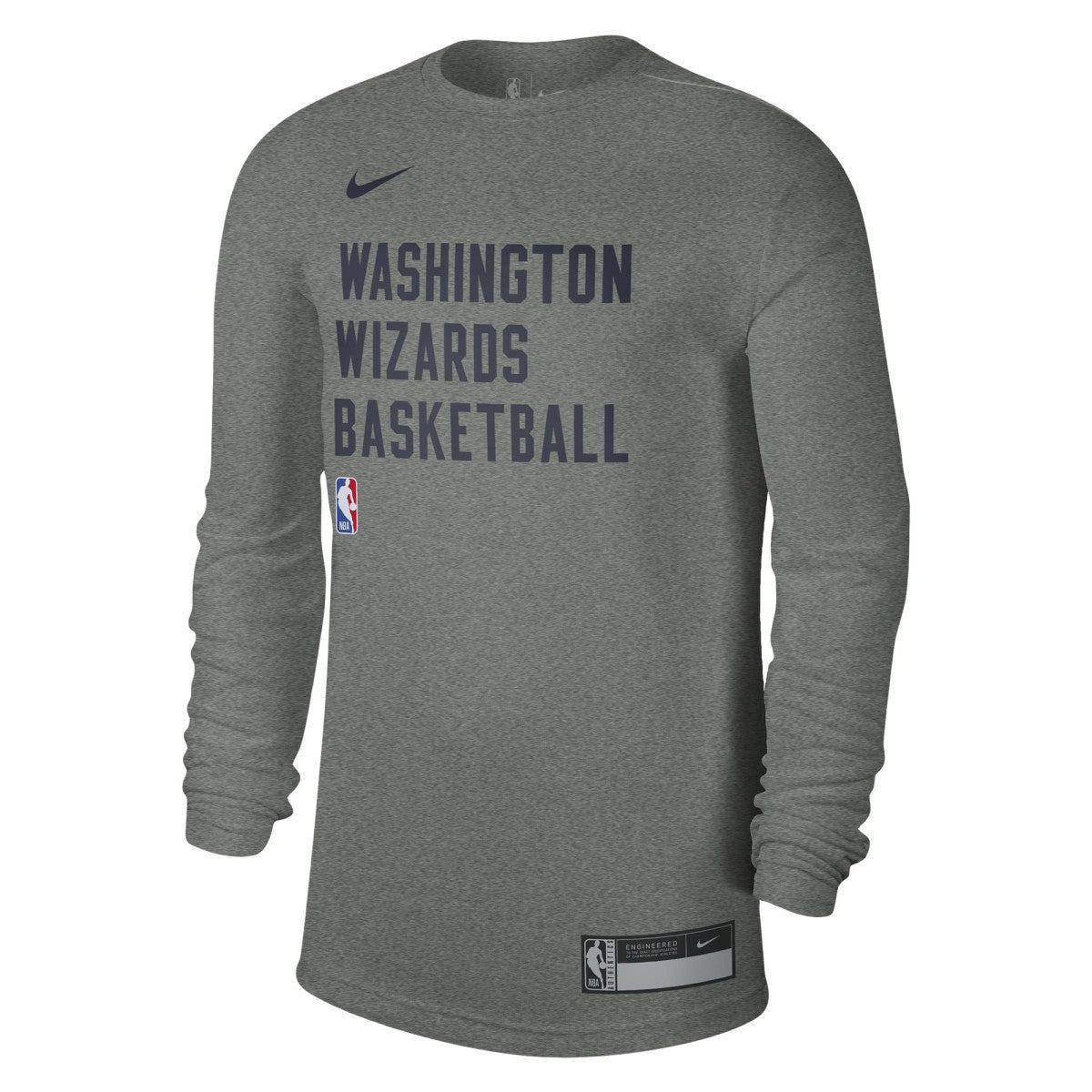 Washington Wizards Unisex 2023/24 Legend On-Court Practice Long Sleeve T-Shirt - Heather Gray shop