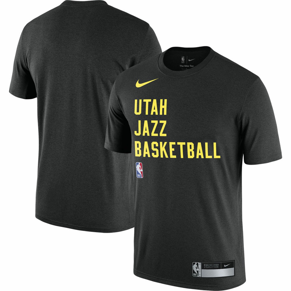 Utah Jazz 2023/24 Sideline Legend Performance Practice T-Shirt - Black for sale