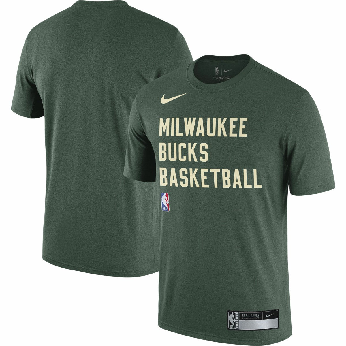 Milwaukee Bucks 2023/24 Sideline Legend Performance Practice T-Shirt - Hunter Green cheap