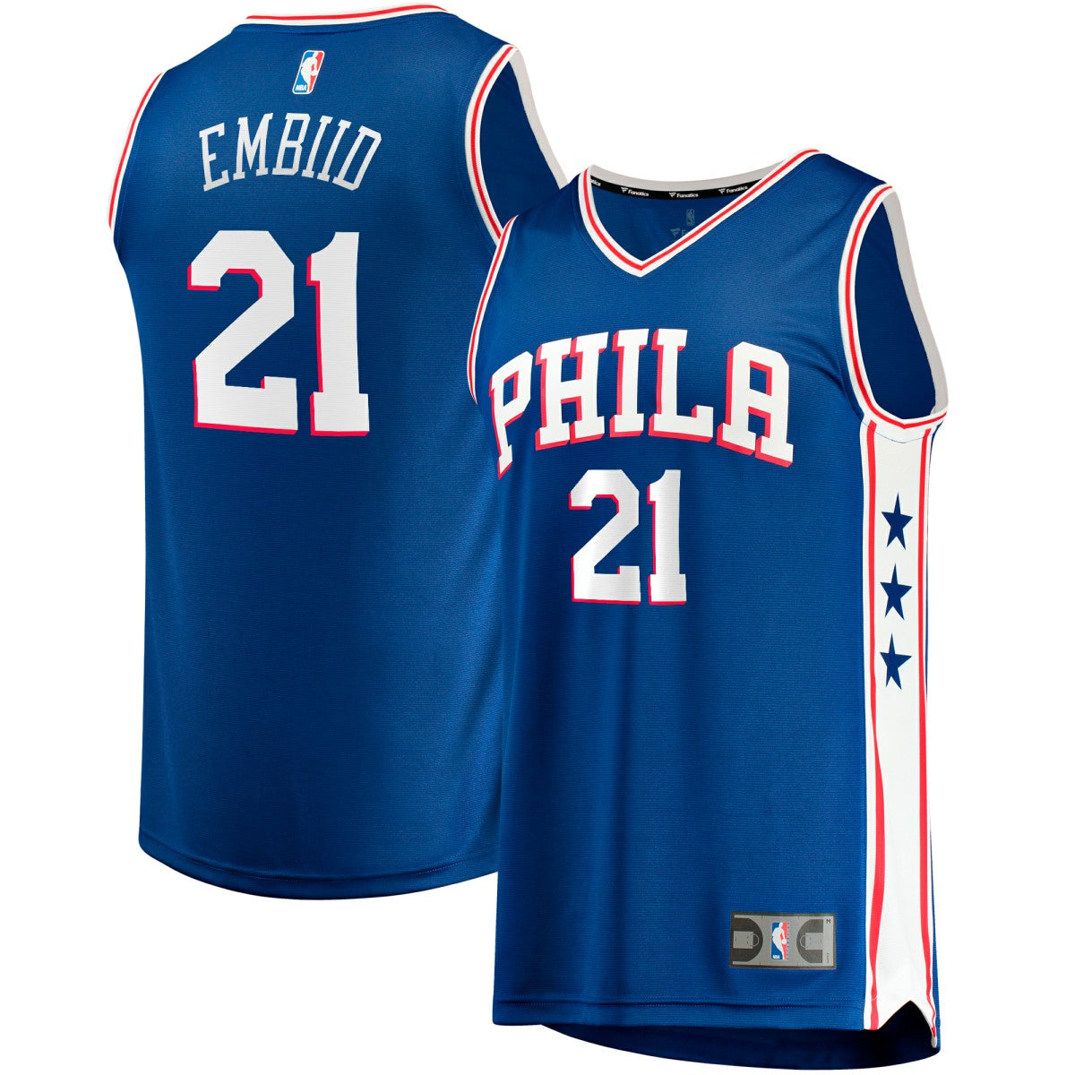 Joel Embiid Philadelphia 76ers Big & Tall Fast Break Player Jersey - Royal - Icon Edition cheap
