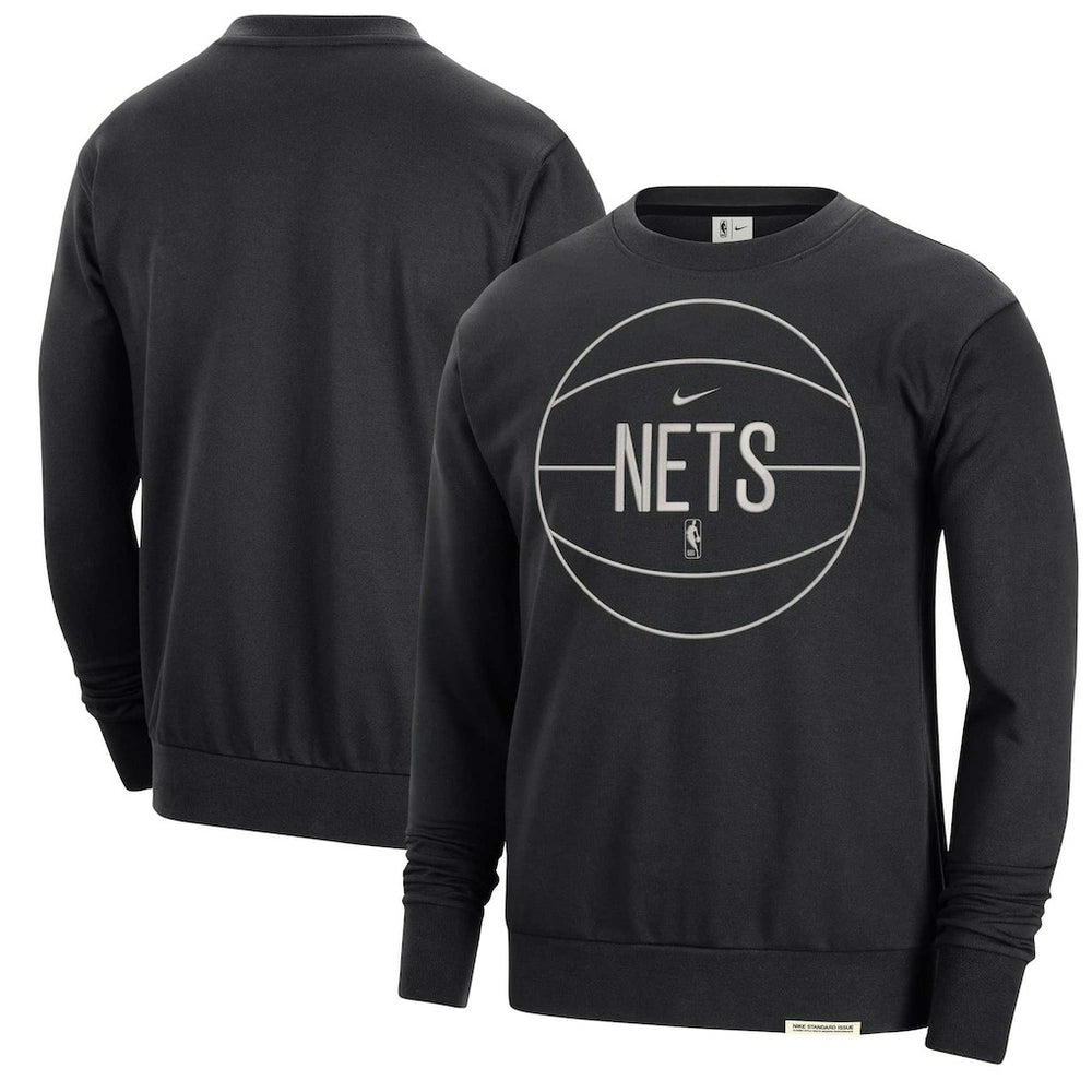 Brooklyn Nets 2023/24 Authentic Standard Issue Travel Performance Pullover Sweatshirt - Black online