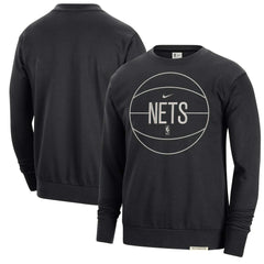 Brooklyn Nets 2023/24 Authentic Standard Issue Travel Performance Pullover Sweatshirt - Black online