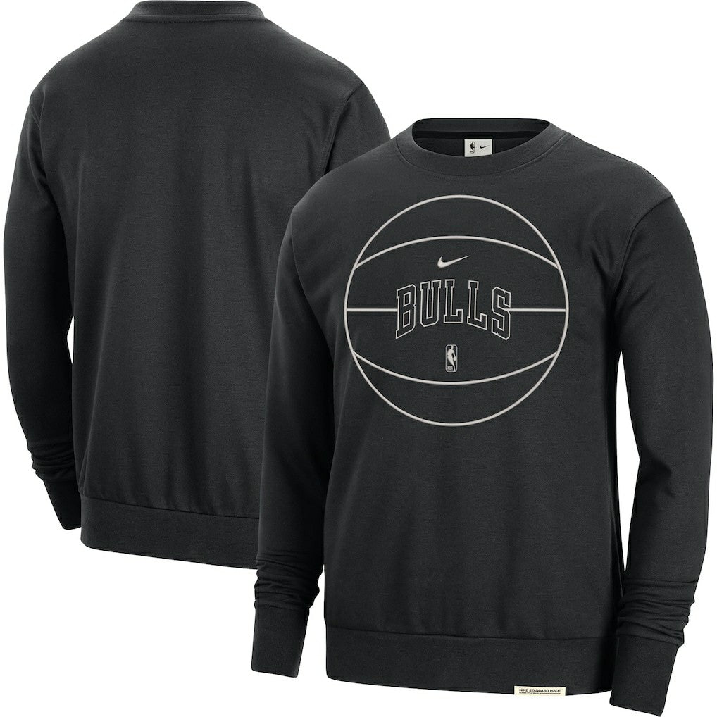Chicago Bulls 2023/24 Authentic Standard Issue Travel Performance Pullover Sweatshirt - Black discount