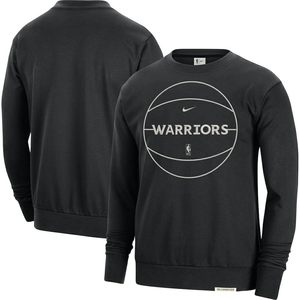 Golden State Warriors 2023/24 Authentic Standard Issue Travel Performance Pullover Sweatshirt sale - Black online