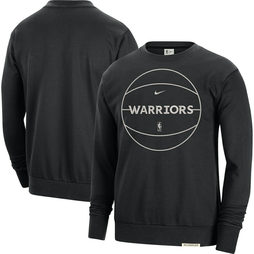 Golden State Warriors 2023/24 Authentic Standard Issue Travel Performance Pullover Sweatshirt sale - Black online