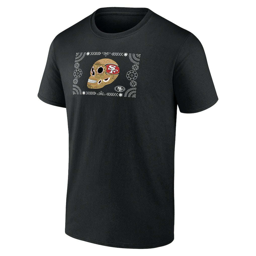 San Francisco 49ers Sugar Skull T-Shirt - Black on sale