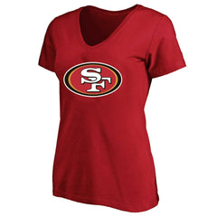 Christian McCaffrey San Francisco 49ers Women's Plus Size Fair Catch Name & Number Scoop Neck T-Shirt - Scarlet for sale