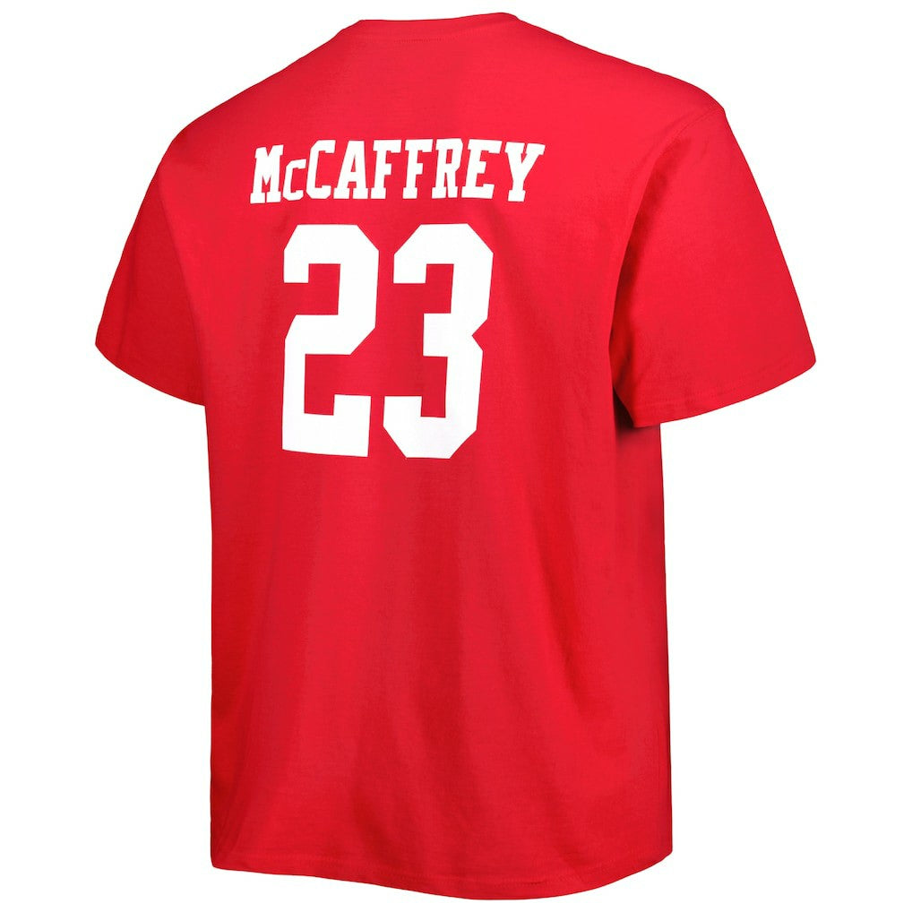 Christian McCaffrey San Francisco 49ers Big & Tall Player Name & Number T-Shirt - Scarlet discount