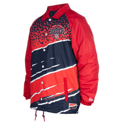 USMNT 5th & Ocean by New Era Throwback Coaches Raglan Full-Snap Jacket - Navy online