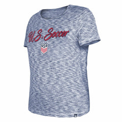 USWNT 5th & Ocean by New Era Women's Active Space Dye Jersey T-Shirt - Navy for sale