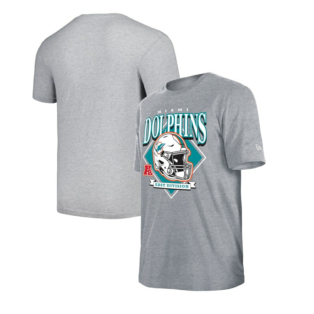 Miami Dolphins New Era Team Logo T-Shirt - Gray for sale