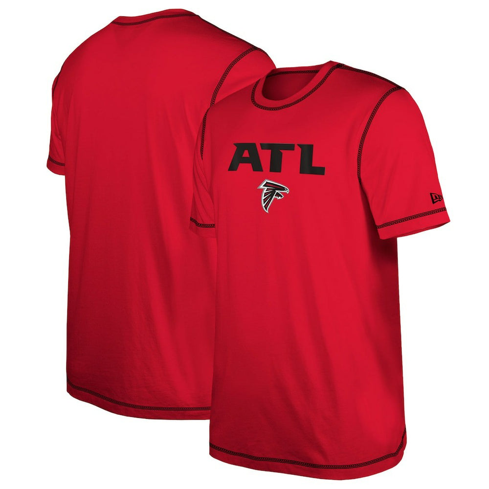 Atlanta Falcons New Era Third Down Puff Print T-Shirt - Red outlet