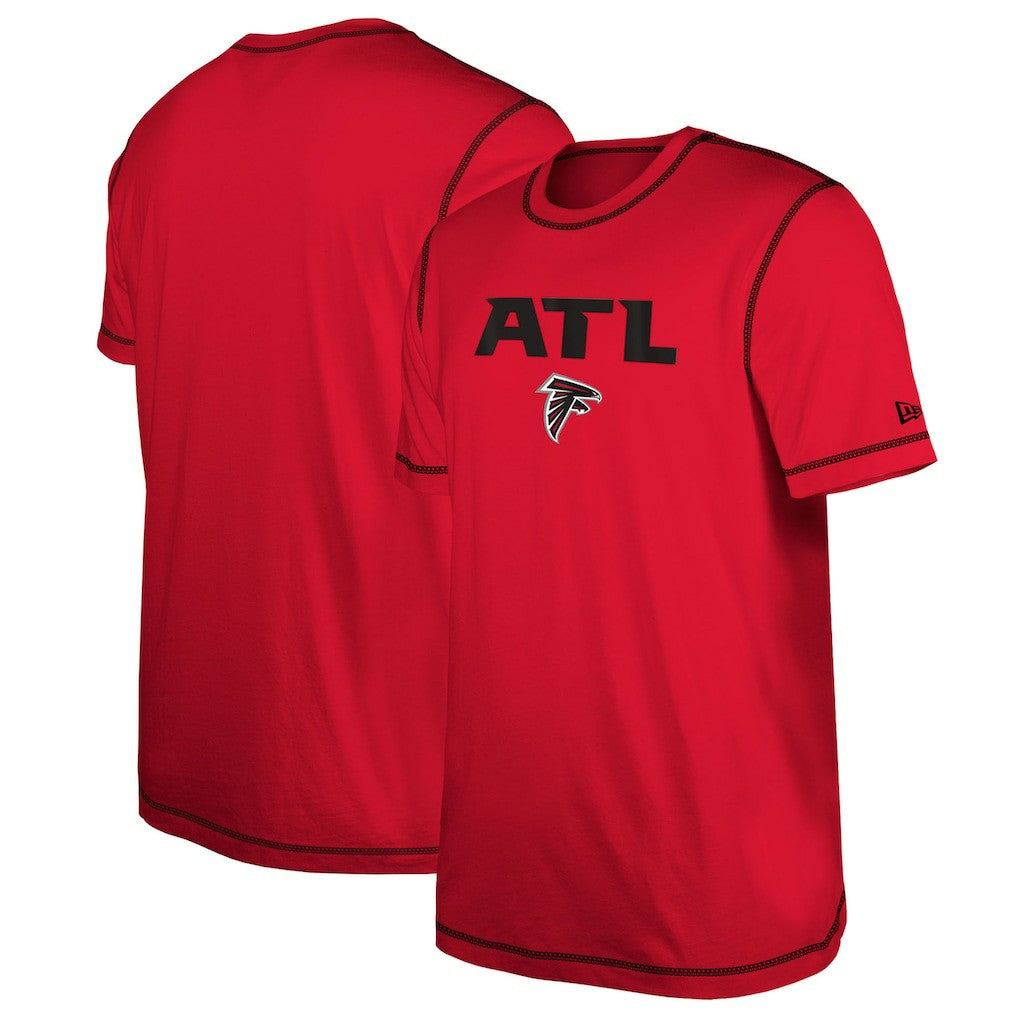 Atlanta Falcons New Era Third Down Puff Print T-Shirt - Red outlet