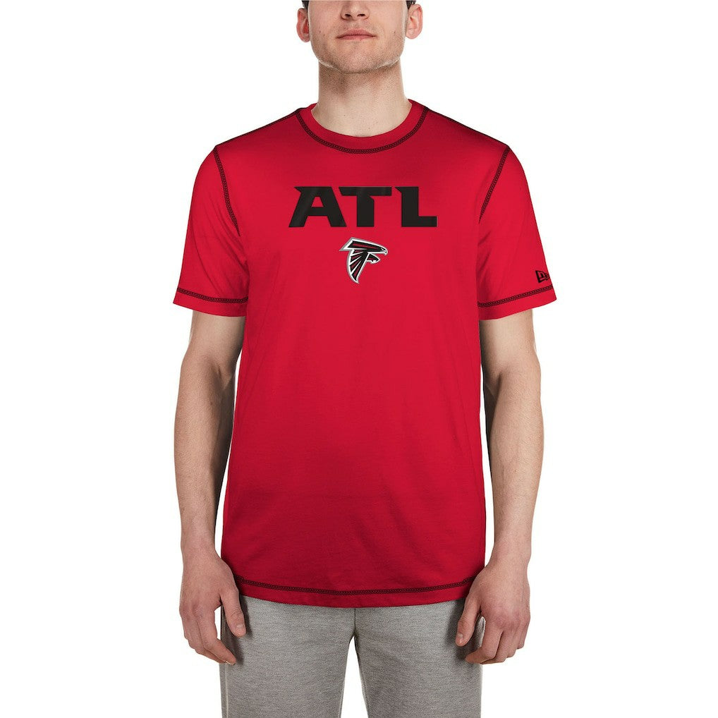 Atlanta Falcons New Era Third Down Puff Print T-Shirt - Red outlet