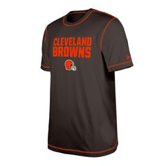 Cleveland Browns New Era Third Down Puff Print T-Shirt - Brown on sale