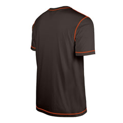 Cleveland Browns New Era Third Down Puff Print T-Shirt - Brown on sale